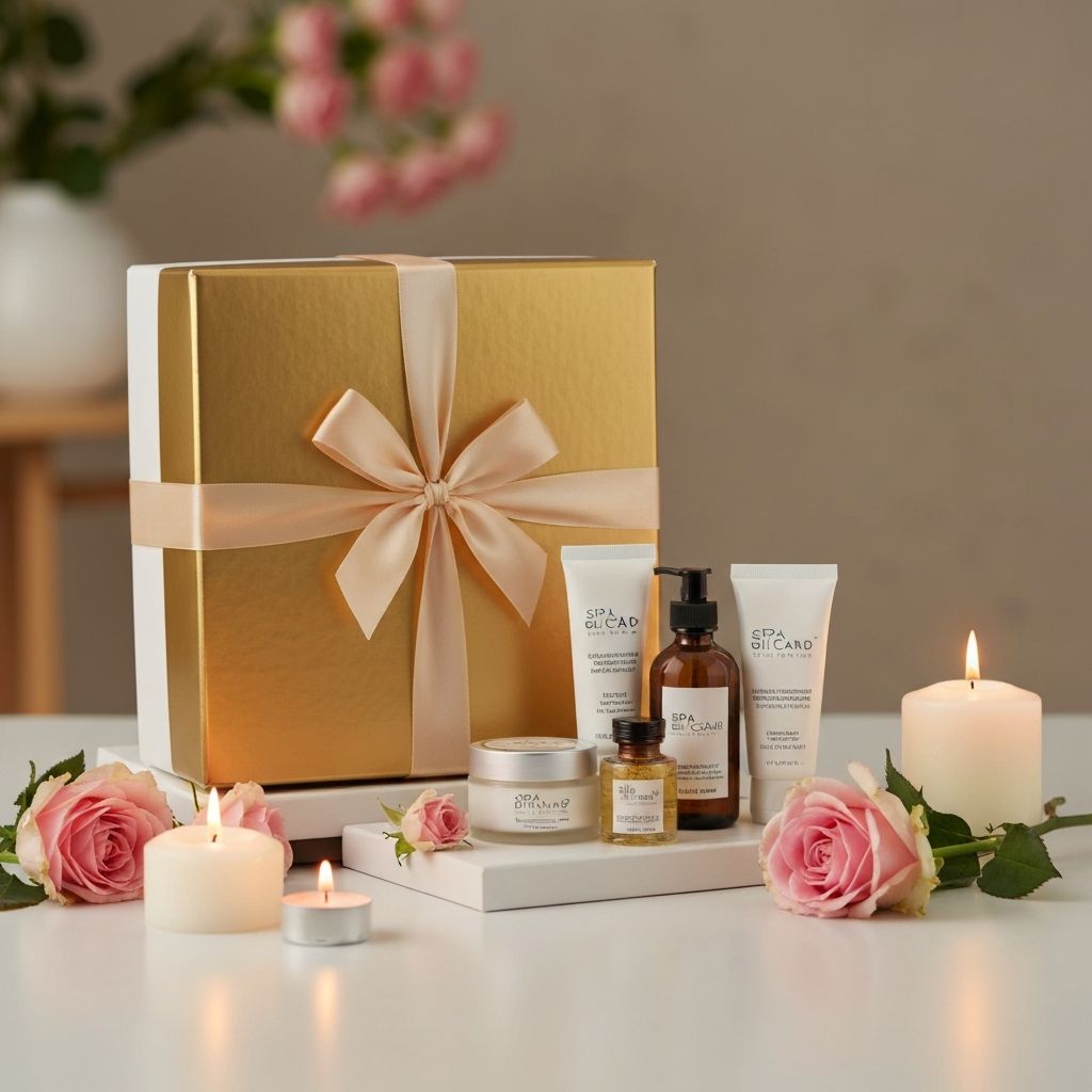 Beauty Lounge gift card and spa products